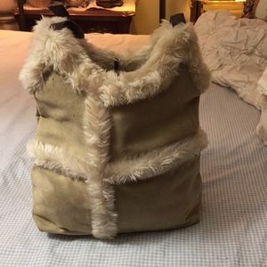 New York Company leather and furs bag